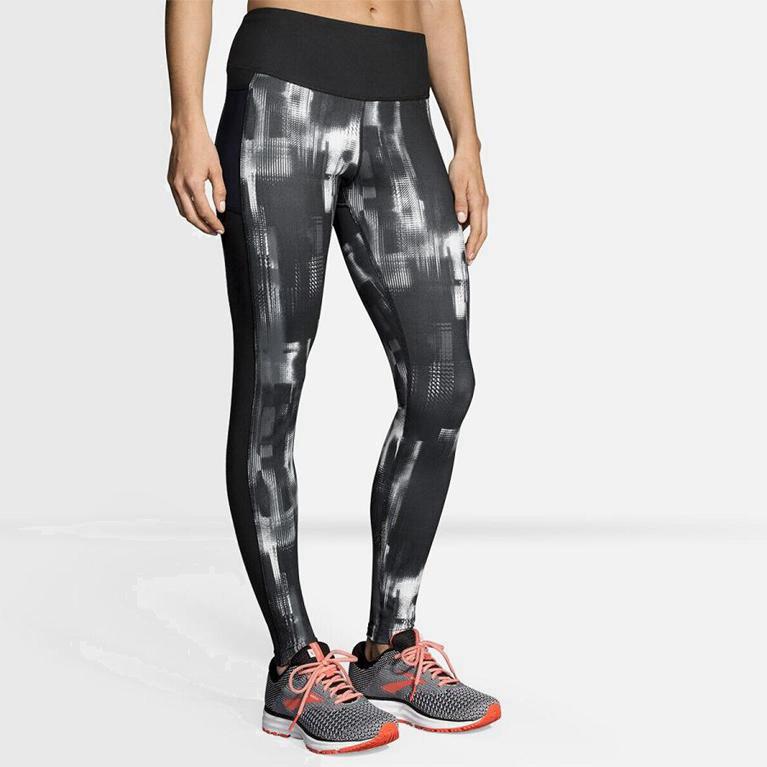 Brooks Greenlight Running Leggings Dam 328561-ZRI Grå